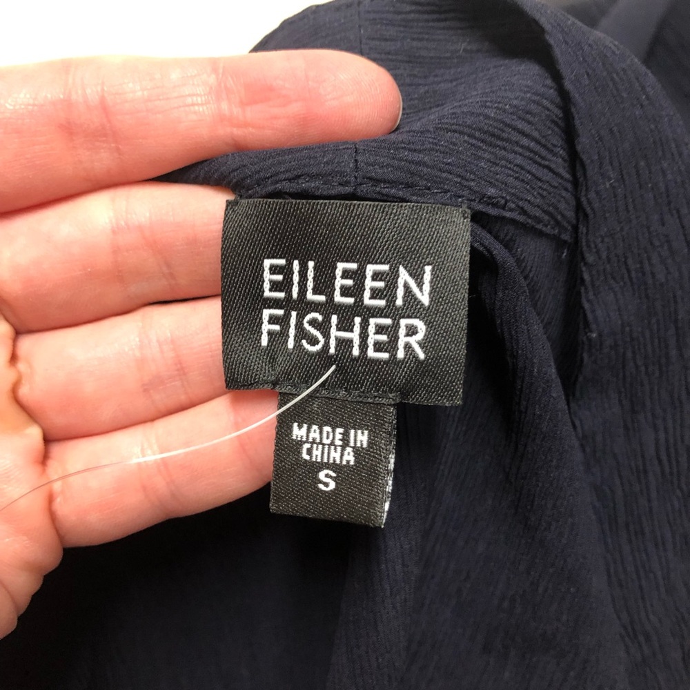 NWOT Eileen Fisher Sheer Silk Jacket Duster - Picture 6 of 9